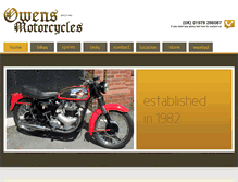 Tablet Screenshot of owensmotorcycles.co.uk